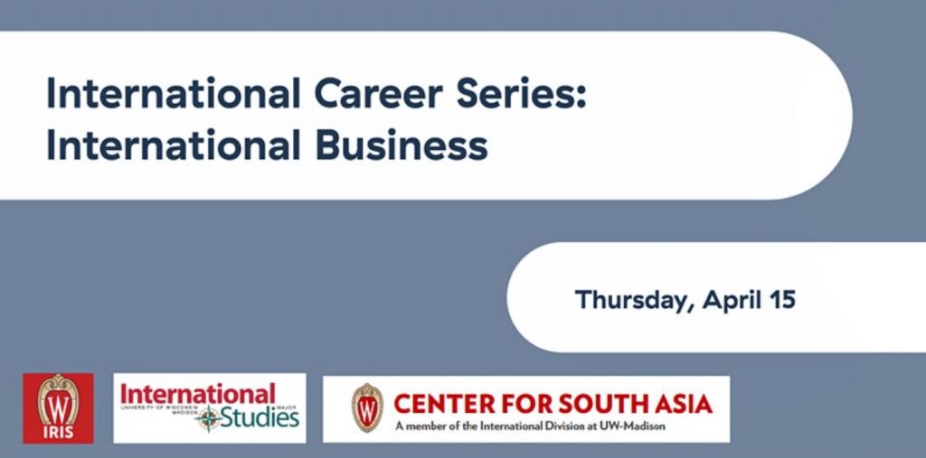 International Career Series, International Business, Thursday, April 15