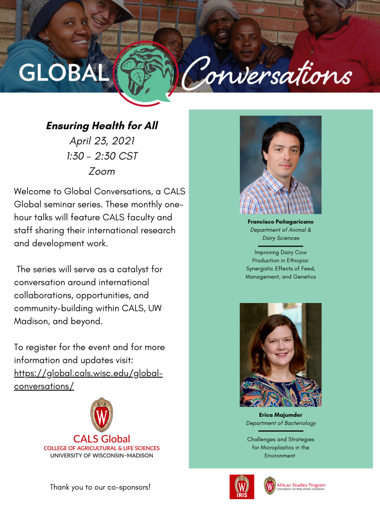 Global Conversations: Ensuring Health for all, April 23, 2021, Online