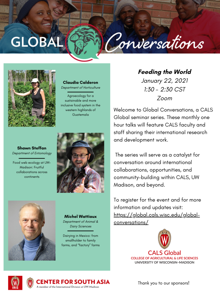 Global Conversations: Feeding the World, January 22, 2021, Online