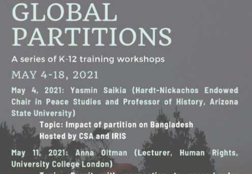 Global Partitions: A series of K-12 training workshops, May 4-18, 2021