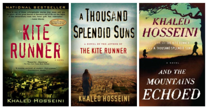 Books Cover: Kite Runner, A Thousand Splendid Suns, by Khaled Hosseini