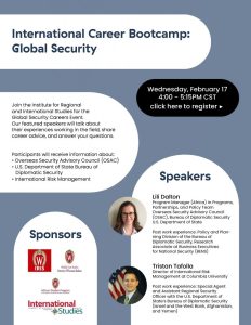 International Career Bootcamp about Global Security, Wednesday, February 17, Online