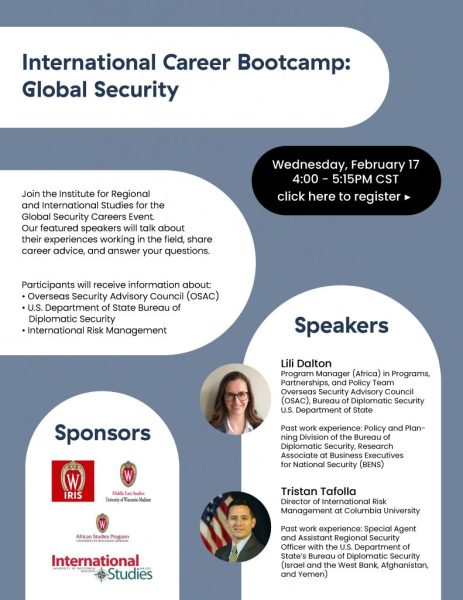 International Career Bootcamp about Global Security, Wednesday, February 17, Online
