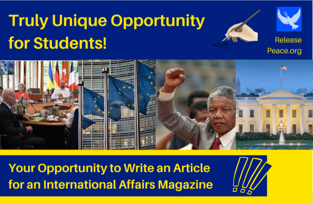 Peace.org Opportunity for Students to write for International Affairs Magazine 