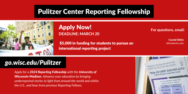 Apply now for Pulitzer Center Reporting Fellowship, Deadline March 20