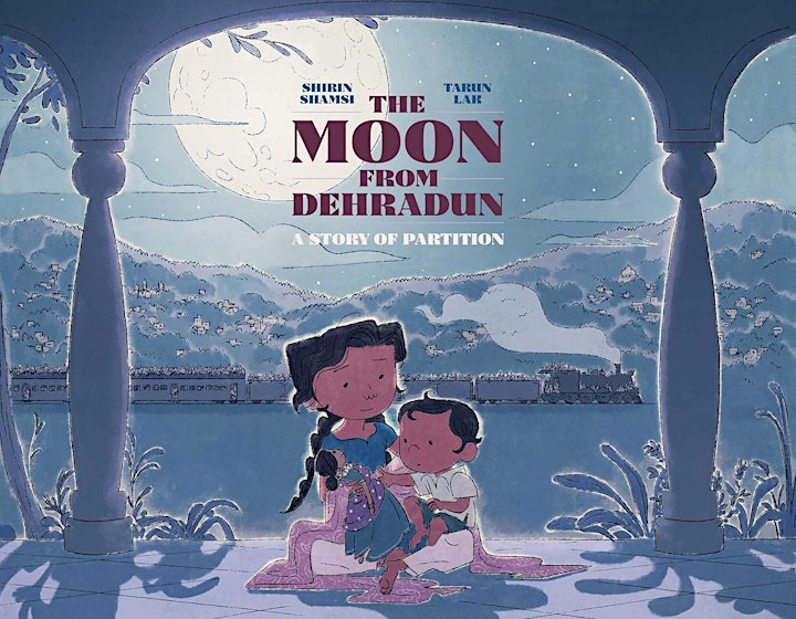 The moon from Dehradun A story of Partition book cover featuring a mother and her child