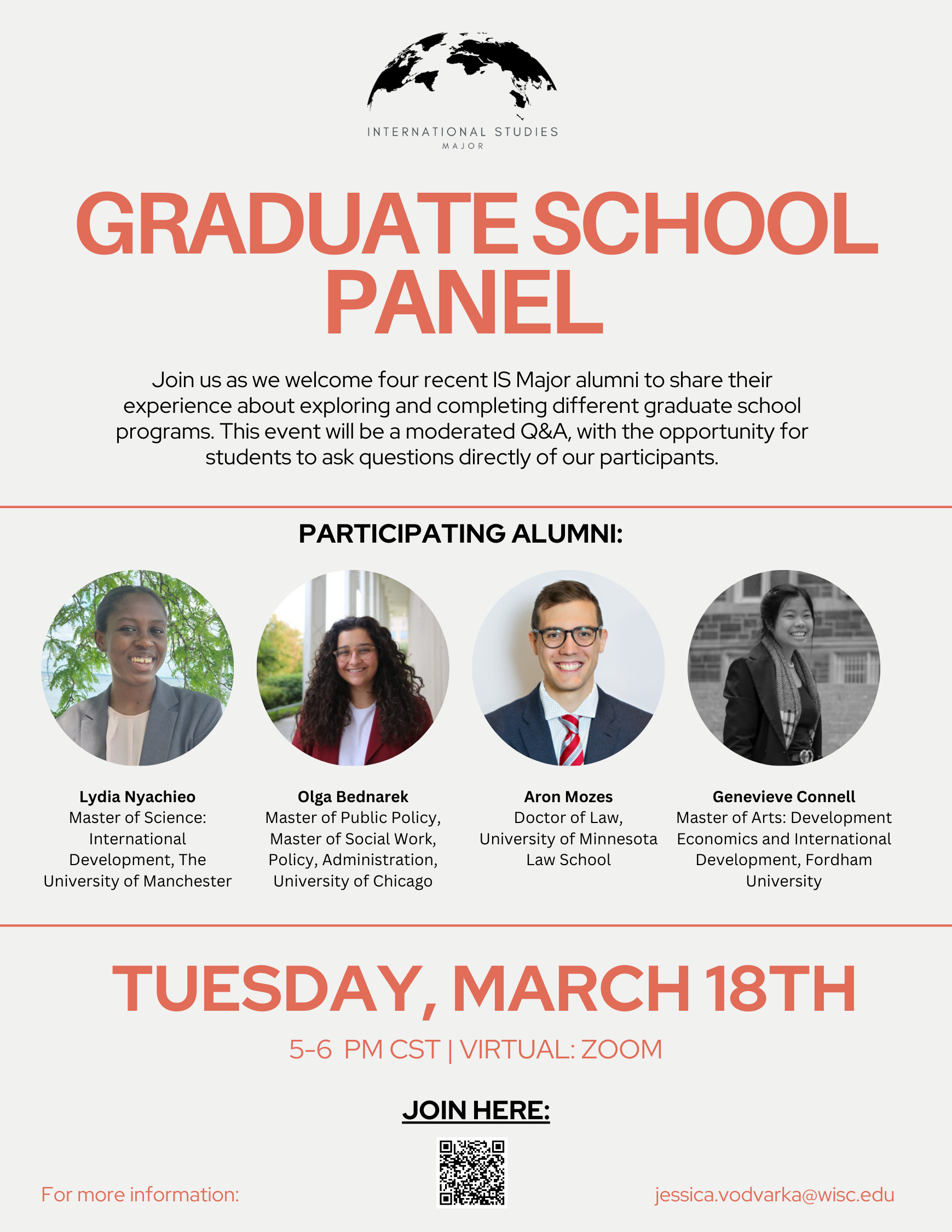 Graduate School Panel (Presented by the International Studies Major)