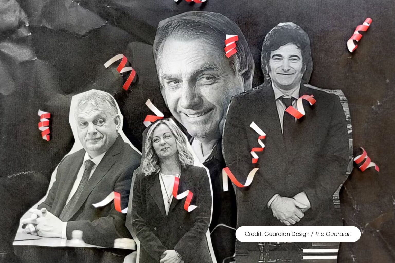 Black and white pictures of Brazils political figures